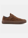 Cambridge Suede Lace-Up Low Top Sneakers Brown - TOM FORD - BALAAN 2