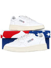 Medalist Leather Low Top Sneakers White - AUTRY - BALAAN 11