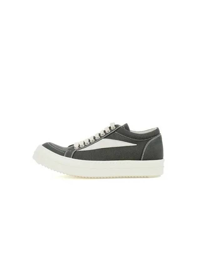 WOMEN DRKSHDW VINTAGE CANVAS SNEAKERS GREEN - RICK OWENS - BALAAN 1