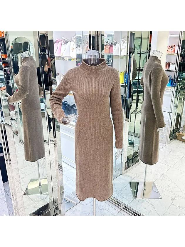 Hermes Cashmere Long Knit Dress 40 Brown 3HA1199 - LOUIS VUITTON - BALAAN 1