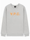 Men's VPC Color Logo Crew Neck Sweatshirt Grey - A.P.C. - BALAAN 2