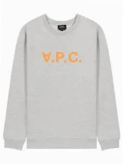 Men's VPC Color Logo Crew Neck Sweatshirt Grey - A.P.C. - BALAAN 2