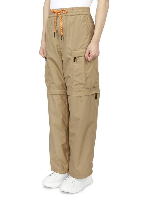 Men's Grenoble Dynamic Cargo Track Pants Khaki - MONCLER - BALAAN 3