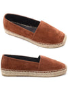 Logo Suede Espadrilles Brown - SAINT LAURENT - BALAAN 2