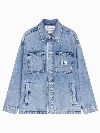 Jeans Eco Cool Overfit Denim Jacket Light Blue - CALVIN KLEIN - BALAAN 2