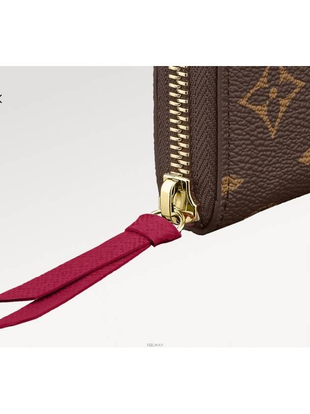 Monogram Clemence Long Wallet Brown Fuchsia - LOUIS VUITTON - BALAAN 4