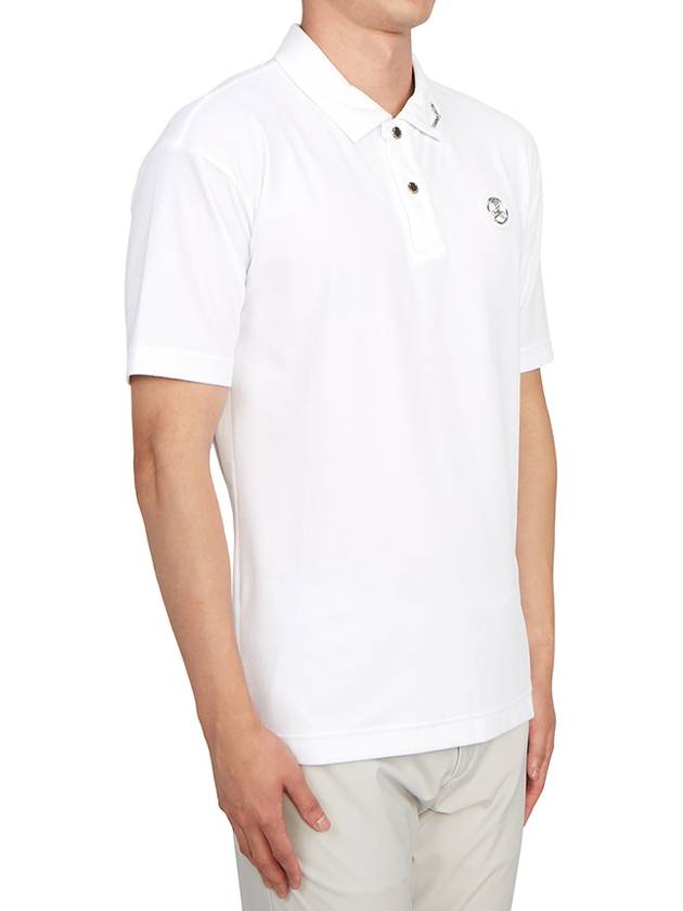 Golf Wear Men s Collar Short Sleeve T Shirt MLM 3B AP09 WHITE - MARK & LONA - BALAAN 4