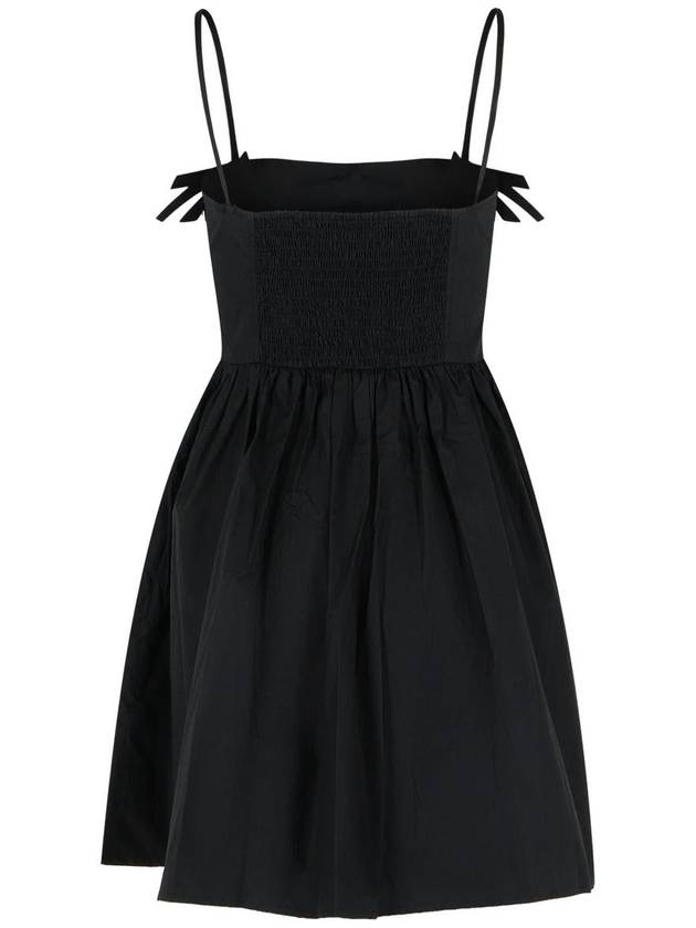 Ganni Black Cotton Dress - GANNI - BALAAN 3