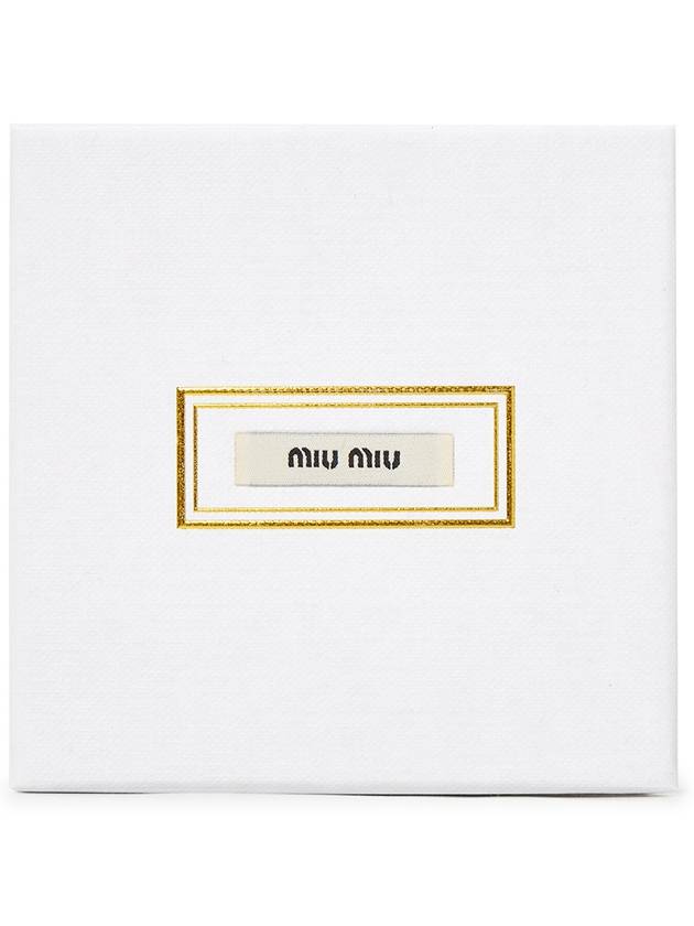 Round Logo Earrings Gold - MIU MIU - BALAAN 9