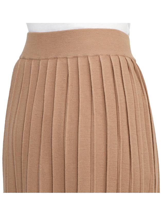 Gabriel Long Pleated Skirt Beige - MAX MARA - BALAAN 11