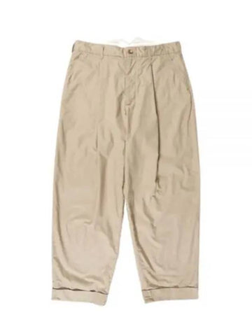 24 WP Pant Khaki High Count Twill 24S1F011 OR314 PB001 Pants - ENGINEERED GARMENTS - BALAAN 1