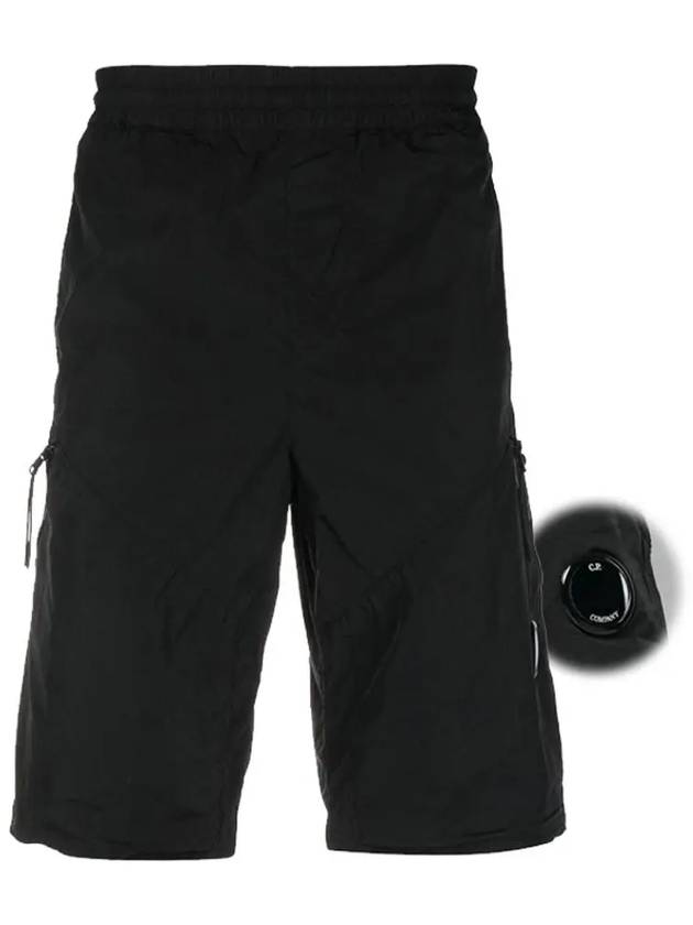 Chrome R Multi-Pocket Bermuda Shorts Black - CP COMPANY - BALAAN 3