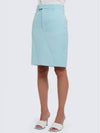 Light Wool Twill A-Line Skirt Blue - BOTTEGA VENETA - BALAAN 5