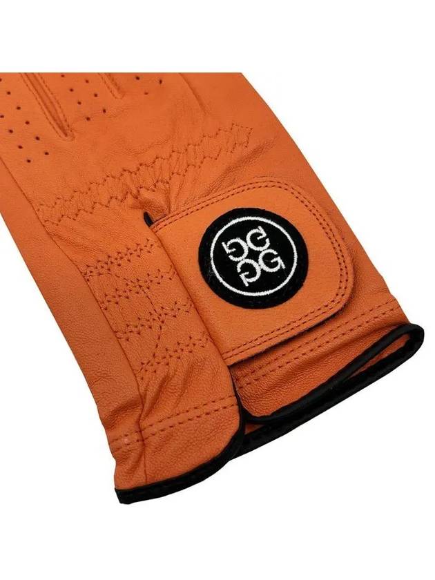 Circle GS Logo Leather Golf Gloves Tangerine - G/FORE - BALAAN 5