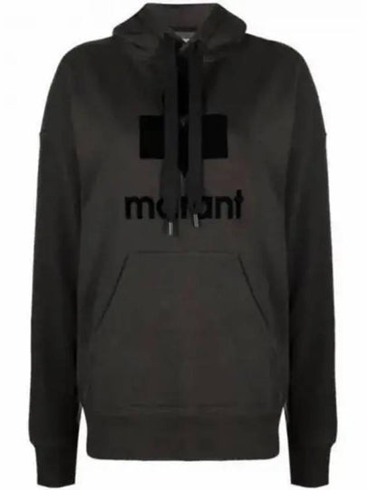 Mansel Logo Hoodie Faded Black - ISABEL MARANT - BALAAN 2