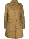 Pony Quilted Single Coat Khaki - POLO RALPH LAUREN - BALAAN 1