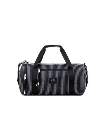 Men's Logo Stripe Duffel Bag Black 271334 - ARMANI EXCHANGE - BALAAN 1