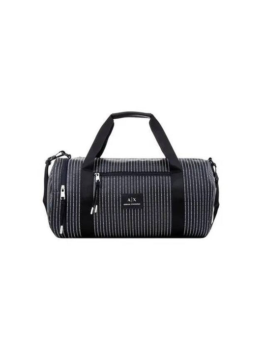 Men's Logo Stripe Duffel Bag Black 271334 - ARMANI EXCHANGE - BALAAN 1