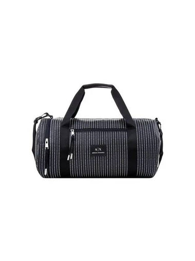 Men s Logo Stripe Duffel Bag Black 270968 - ARMANI EXCHANGE - BALAAN 1