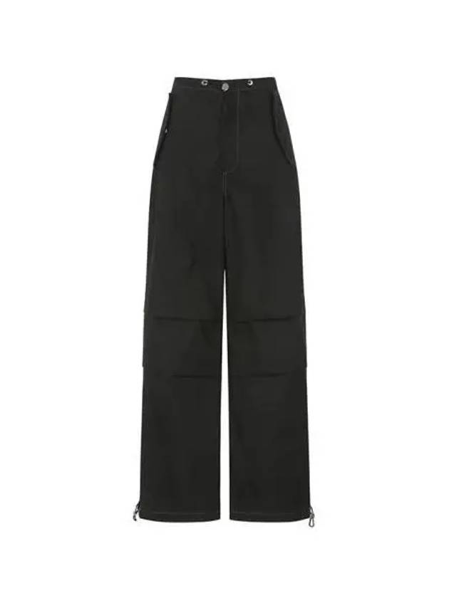 Pants Women s Drawstring Parachute Black Ivory - DION LEE - BALAAN 1