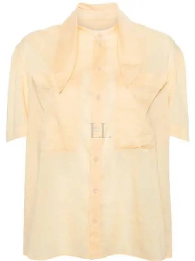 Women's GD Cotton Voile Fouled Shirt Yellow - LEMAIRE - BALAAN 2