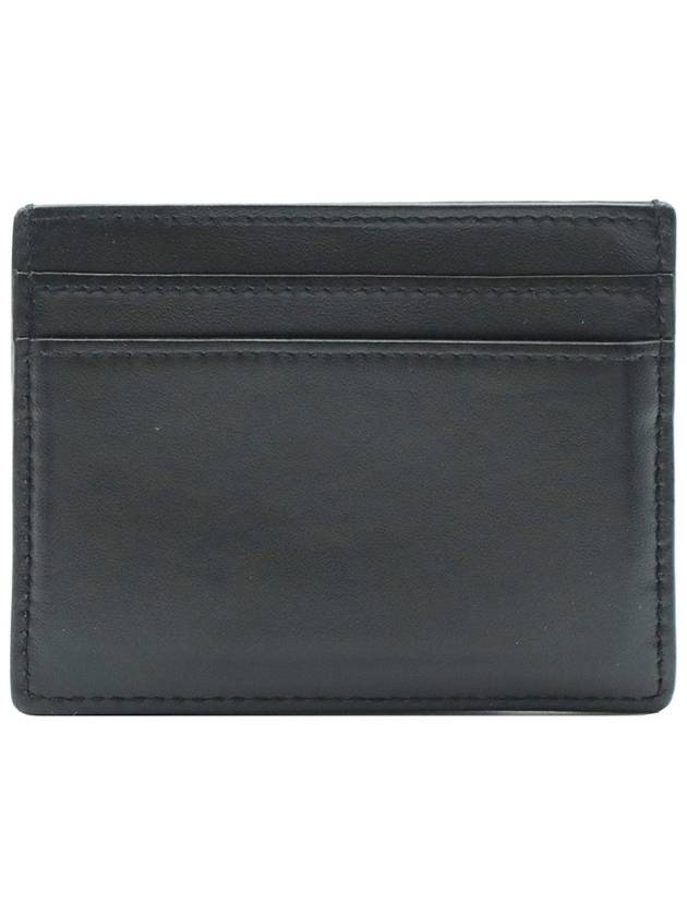 Saint Laurent 375946 Black Smooth Leather Star Logo Card Wallet - SAINT LAURENT - BALAAN 5