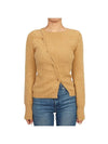 La Maille Pau Asymmetric Cardigan Beige - JACQUEMUS - BALAAN 1