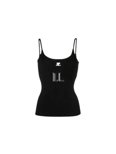 Logo Knit Sleeveless Black - COURREGES - BALAAN 2