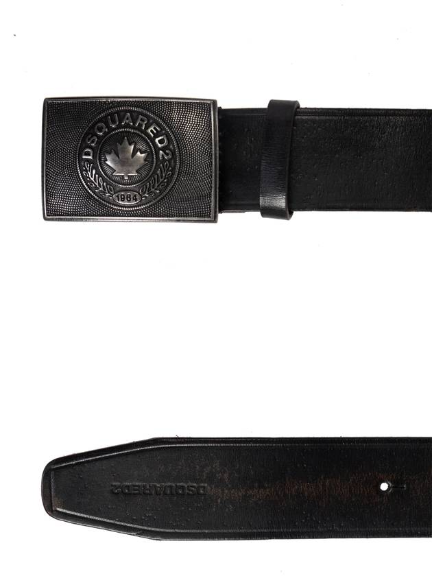 Dsquared2 Leather Belt, Men's, Black - DSQUARED2 - BALAAN 4