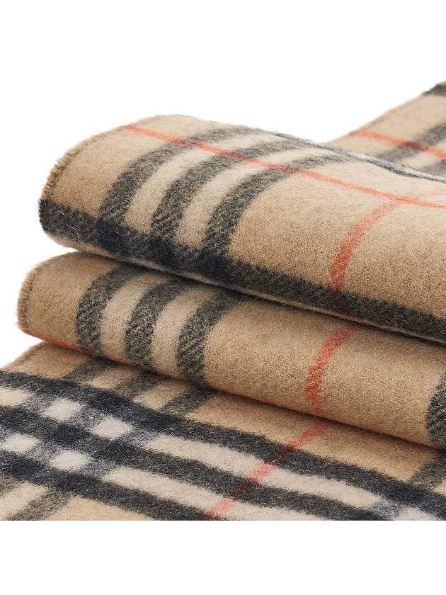 Check Reversible Cashmere Scarf Brown Sand - BURBERRY - BALAAN 5