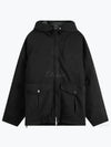 Logo David TC Down Hooded Jacket Black - STONE ISLAND - BALAAN 2