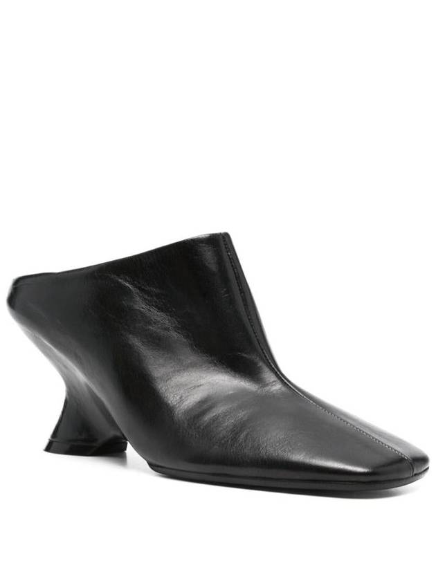 Dries Van Noten Leather Wedge Sabot Shoes - DRIES VAN NOTEN - BALAAN 2