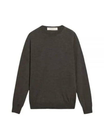 Sleeve Logo Patch Knit Top Grey - GOLDEN GOOSE - BALAAN 2