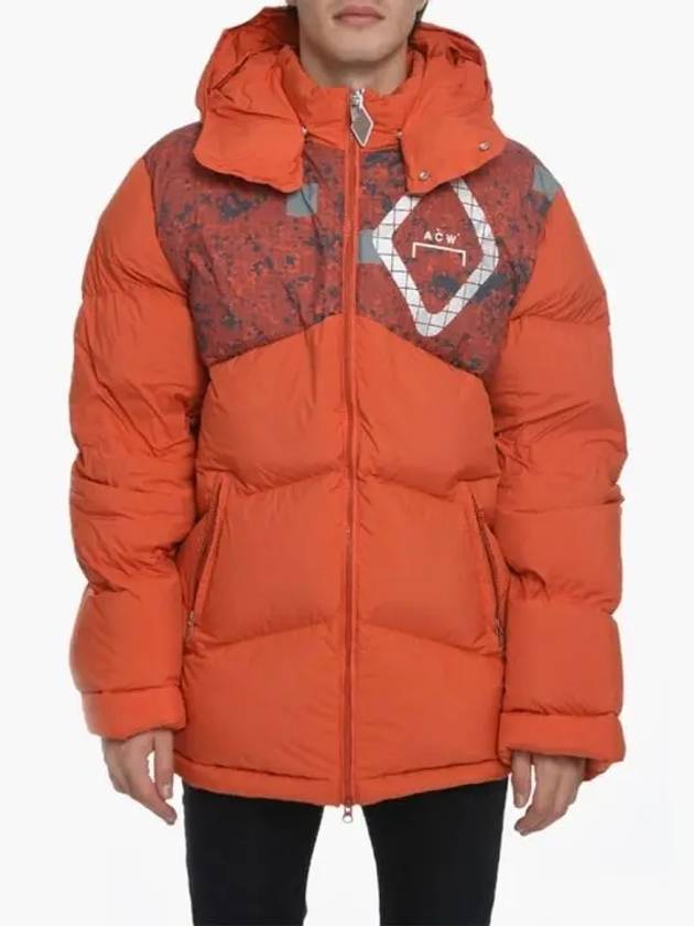 A COLD WALL Men s Orange Duck Down Puffer Padded Jumper AC223MJK107I - A-COLD-WALL - BALAAN 7