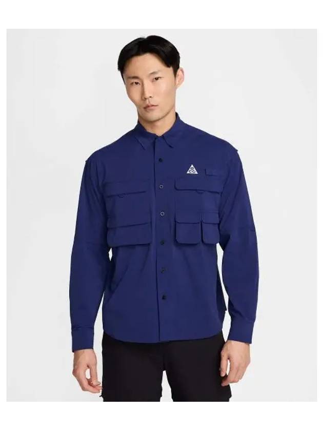 ACG Dri-FIT ADV Long Sleeve Shirt Blue - NIKE - BALAAN 2