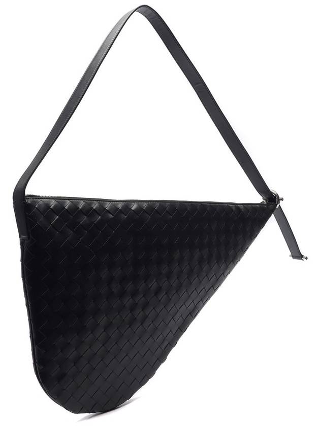 Intrecciato Virgule Cross Bag Black - BOTTEGA VENETA - BALAAN 4