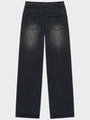 Classic Straight Denim Wide Pants Grey - NOIRER FOR WOMEN - BALAAN 4