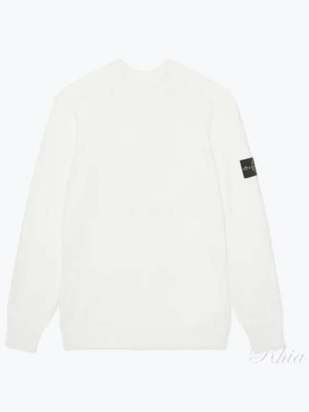 Compass Motif Knit Top White - STONE ISLAND - BALAAN 2