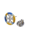 Miller Painted Stud Earrings Blue - TORY BURCH - BALAAN 6