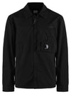 Tylon P Lens Overshirt Zip Up Jacket Black - CP COMPANY - BALAAN 2