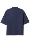 Camp Collar Cotton Short Sleeve Shirt Navy - LEMAIRE - BALAAN 4