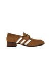 Horsebit 3 Stripe Suede Loafers Brown - GUCCI - BALAAN 1