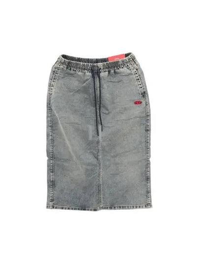 De-Oren-Jogg Denim H-Line Skirt Grey - DIESEL - BALAAN 2