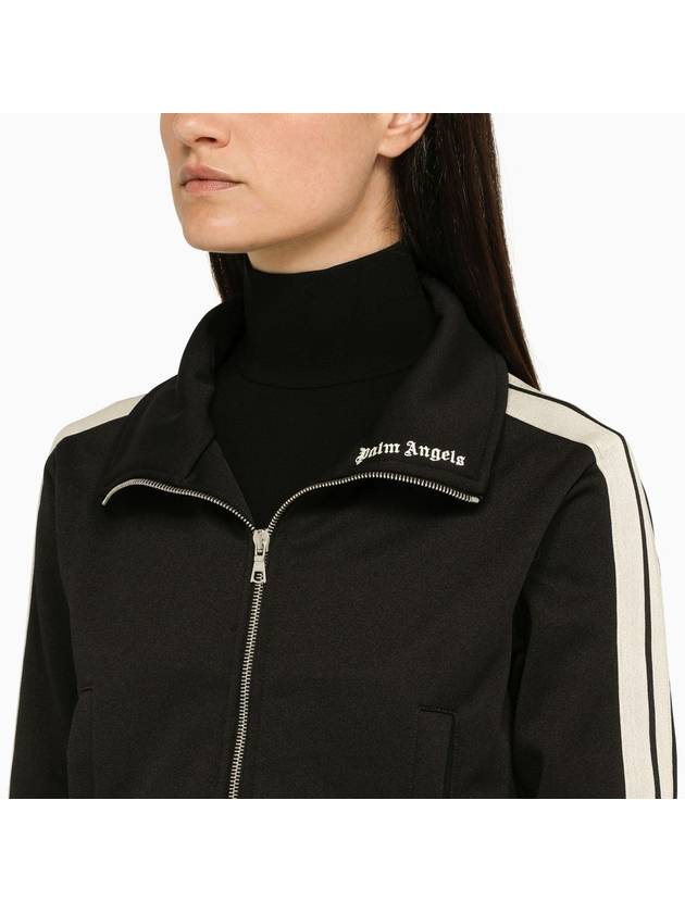 High Neck Track Jacket Black - PALM ANGELS - BALAAN 5