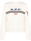 Logo Print Sweatshirt Ecru - A.P.C. - BALAAN 1