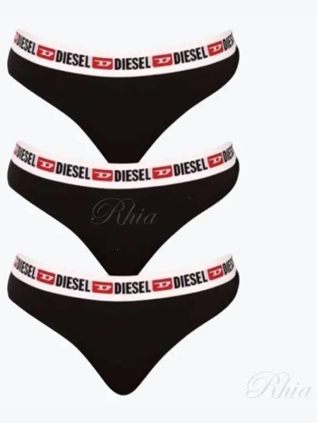 Women's Logo Panties 3 Pack Black - DIESEL - BALAAN 2