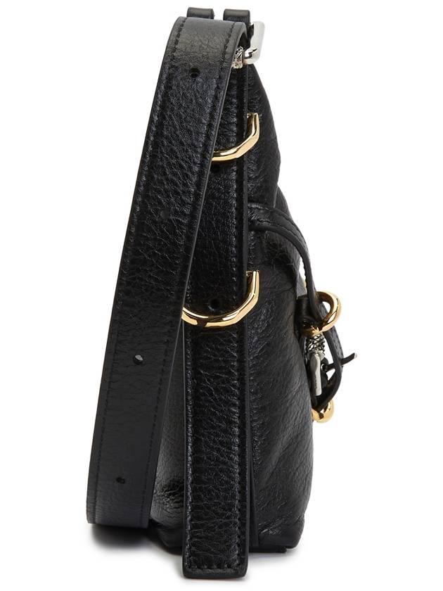 Voyou Small Leather Shoulder Bag Black - GIVENCHY - BALAAN 4