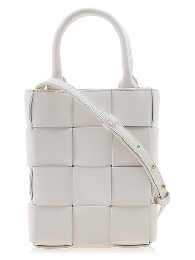 Cassette Mini Tote Bag White - BOTTEGA VENETA - BALAAN 1