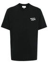 Handwriting Comfort Short Sleeve T-Shirt Black - MAISON KITSUNE - BALAAN 2