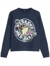 MEDEA logo brushed sweatshirt navy 2425926022 001 - MAX MARA - BALAAN 1